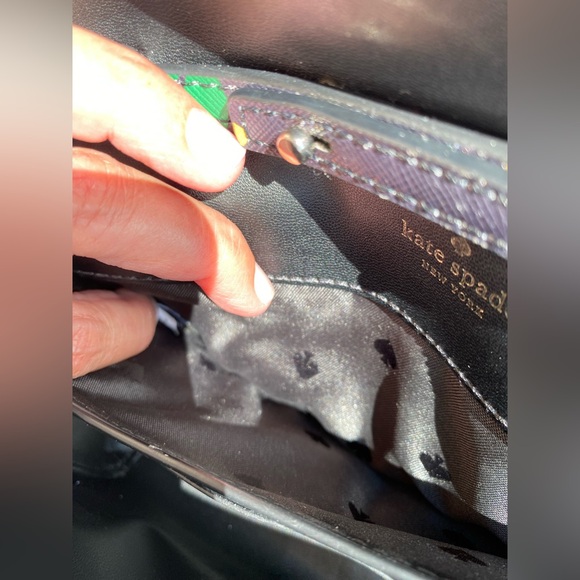 Kate Spade Staci Sailing Floral Small Flap Crossbody in Black Multi - Picture 16 of 16